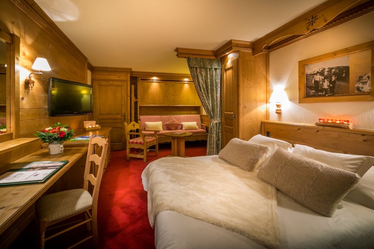 a picture of a hotel suite at Le Dahu Hotel, Morzine