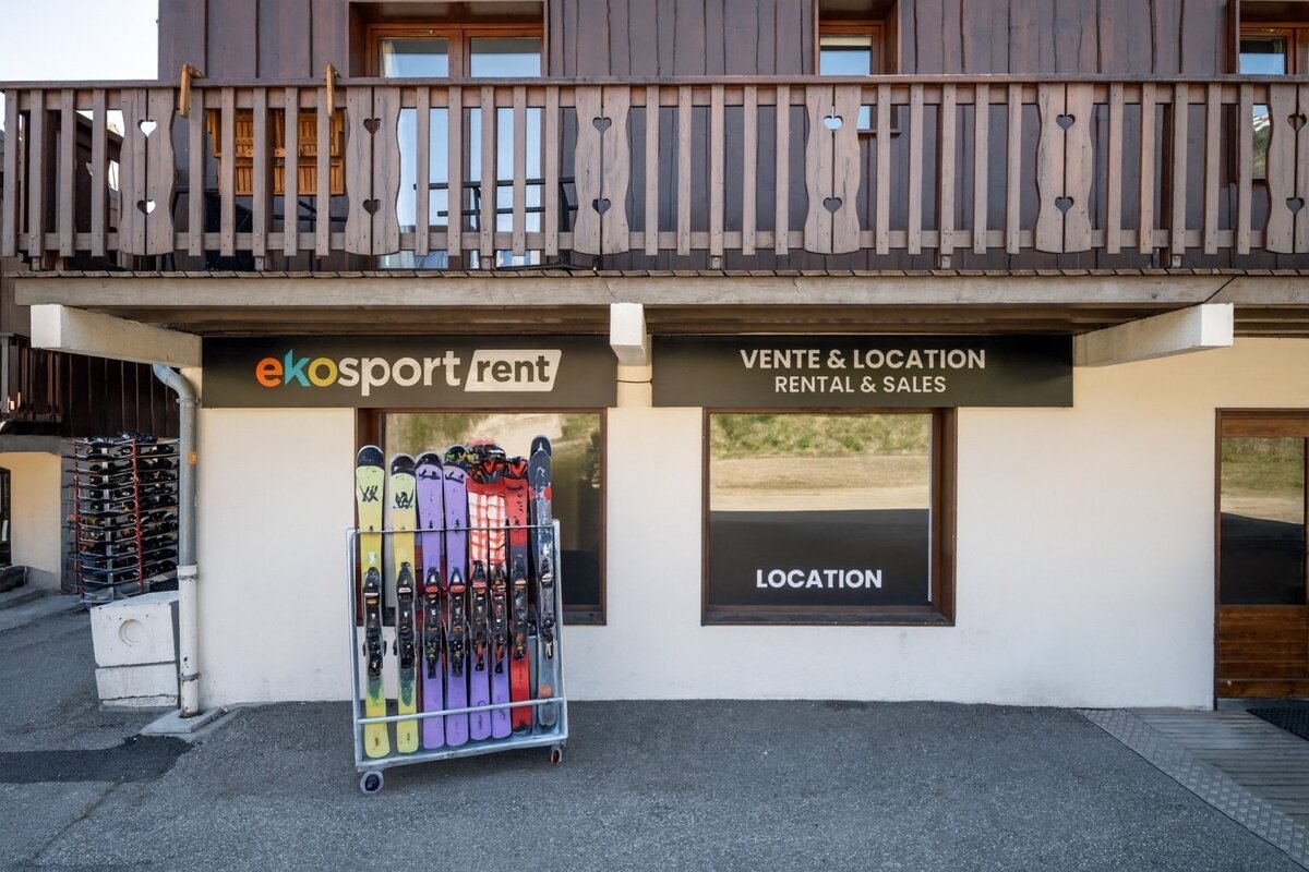 A ski rental shop, 