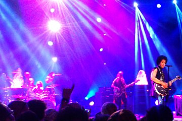 An image of Prince rock star pop singer at montreux jazz festival