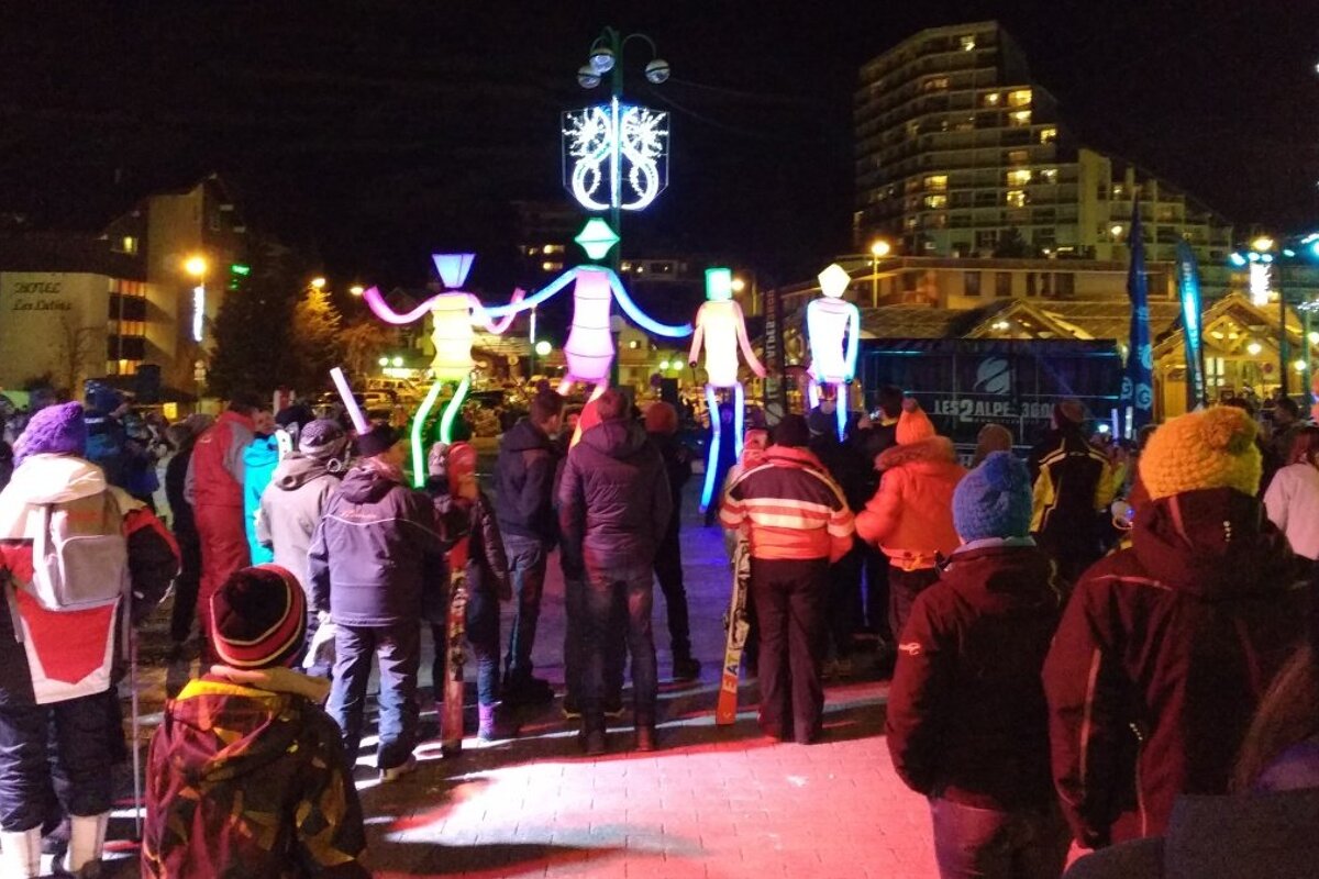 world record torchlit descent