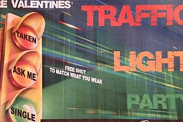 a poster for a traffic light party