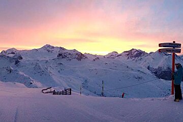 sunrise over the mountains