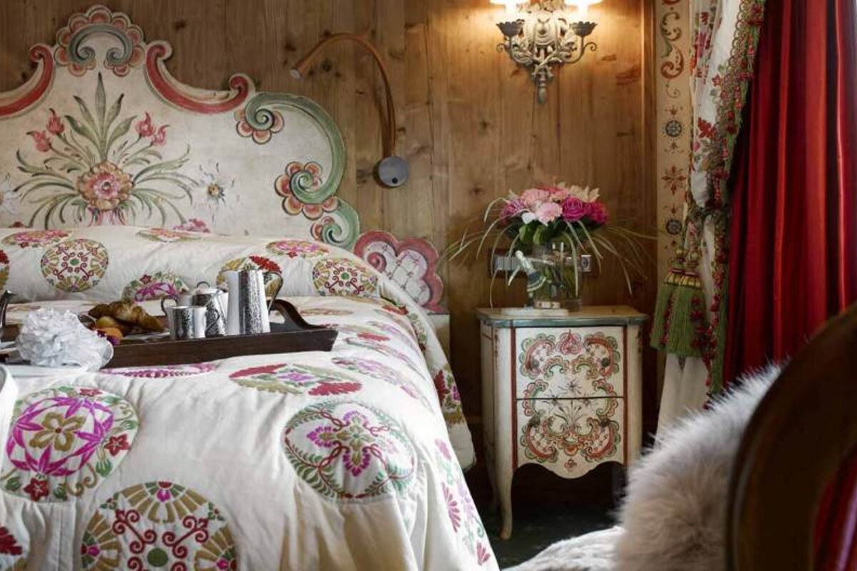 Les Airelles Hotel, Courchevel double bedroom