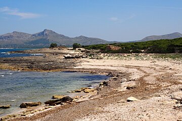 a small rocky cove in north mallorca