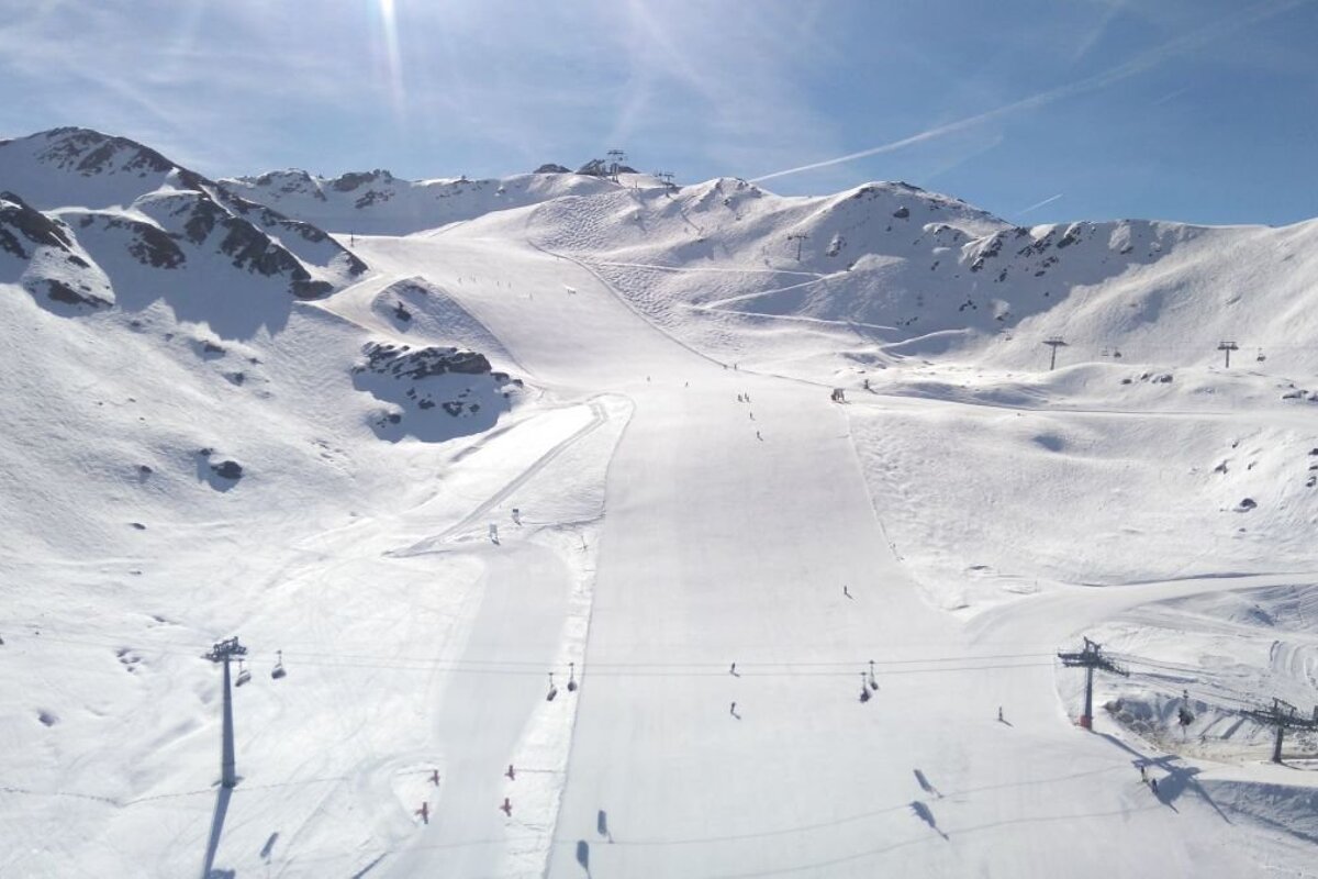 Ski pistes in Verbier