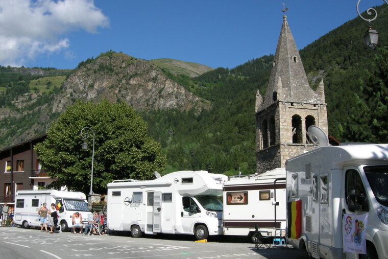 campervans at Le Tour de France