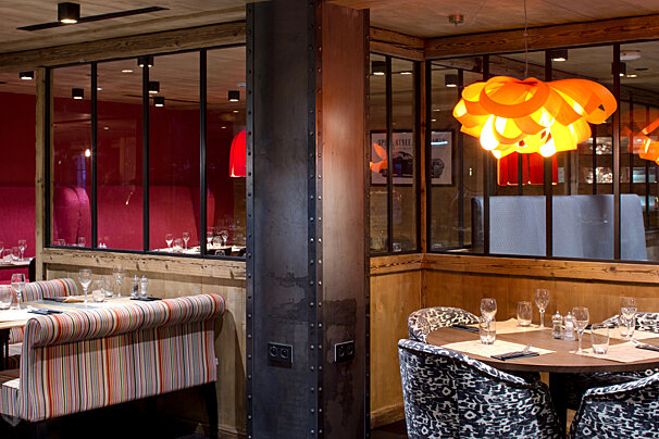 La Bisktacha Restaurant, Les Gets interior