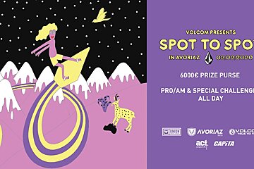 Volcom Spot to Spot Freestyle Snowboarding Event, Avoriaz