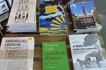 a selection of books at palma book fair