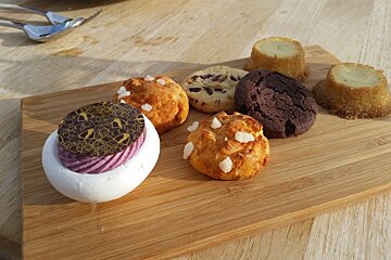 desserts at a hotel restaurant