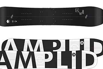 a black & white splitboard