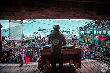 Clubbing at La Folie Douce Val d'Isere, Val d'Isere Valley