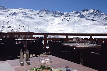 La Pause de Pierrette Restaurant, Val Thorens restaurant terrasse