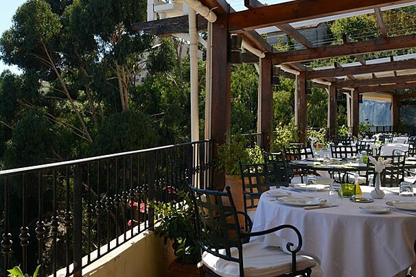 La Terrasse Hostellerie le Baou Restaurant, Ramatuelle restaurant terrasse