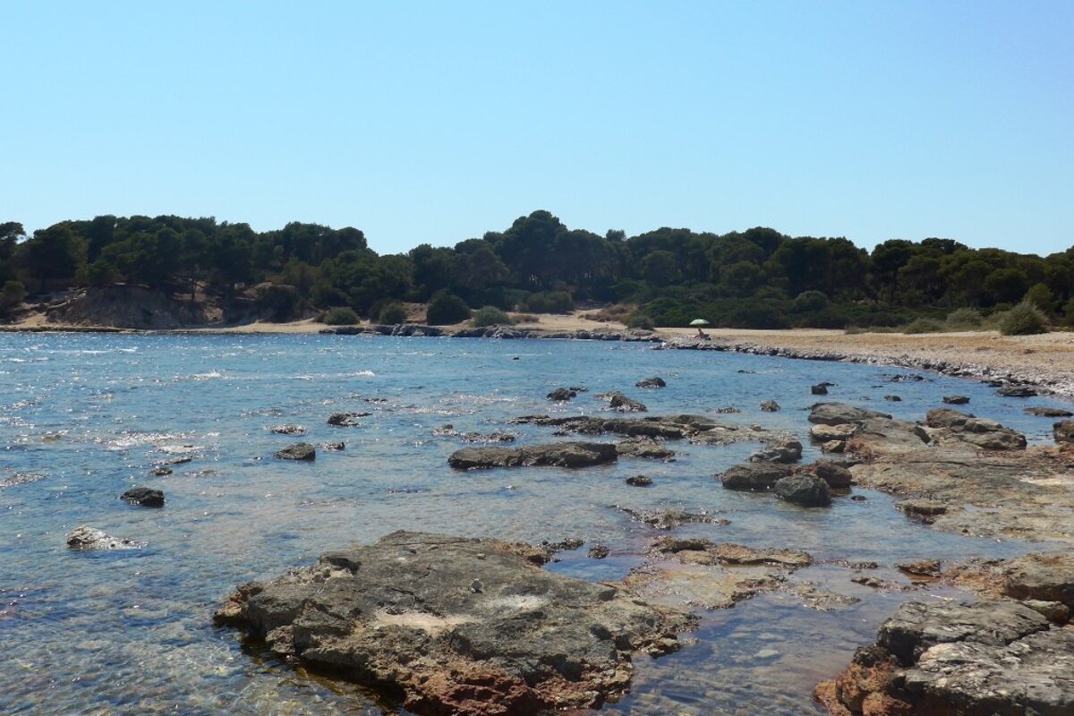 a rocky little beach in mallorca