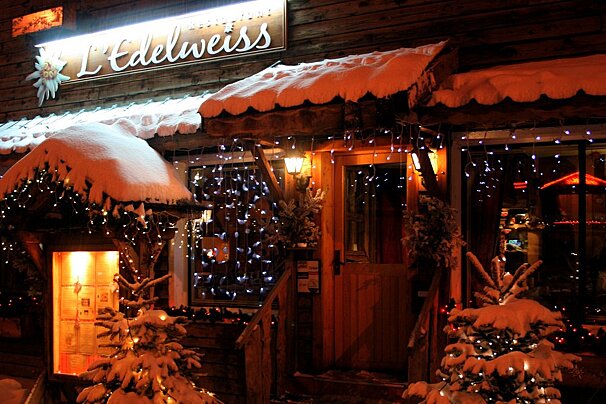 L'Edelweiss Restaurant, Alpe d'Huez exterior