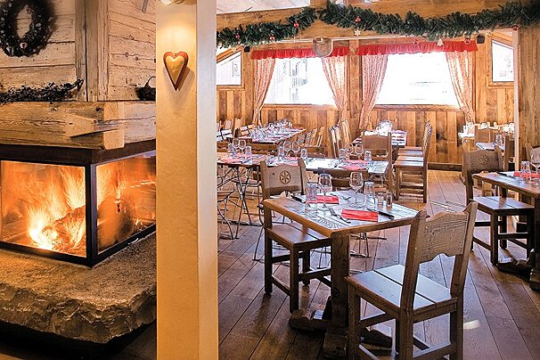 Le Petit Dru Restaurant, Morzine interior