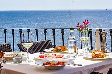 Views from the Il Paradiso restaurant