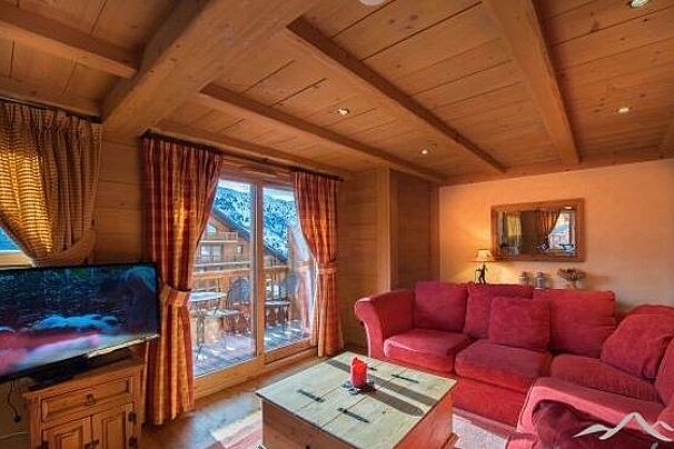 Bellevue Apartment, Meribel living-room