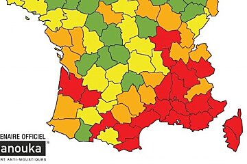 TIger Mosquito - Red Alerts in Bordeaux