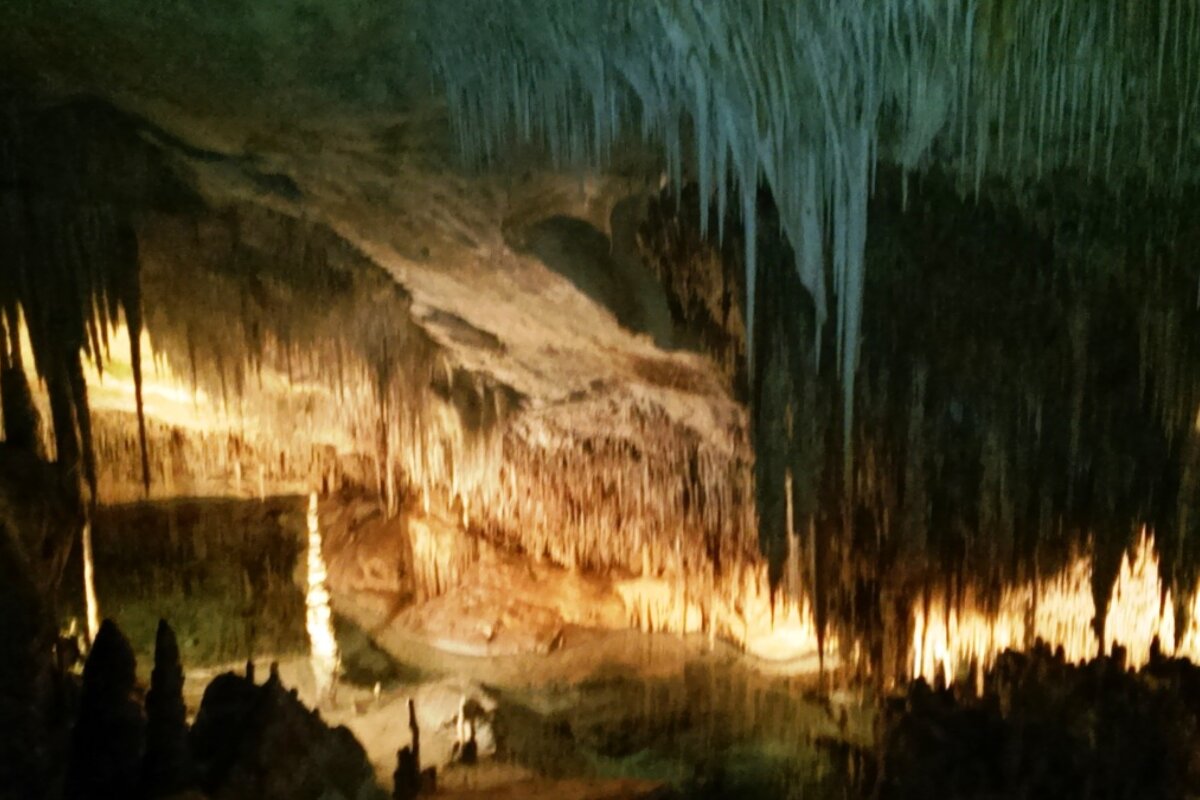The inside of cave in mallorca