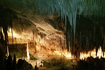 The inside of cave in mallorca