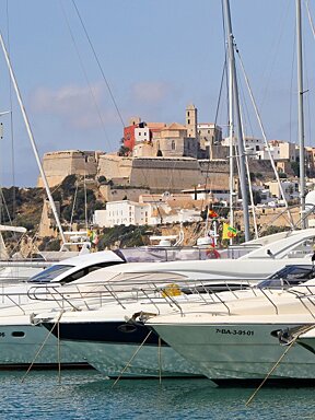 The marinas of Ibiza Town