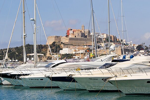 The marinas of Ibiza Town