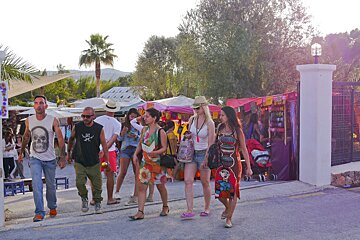 Entrance of las dalias san carlos ibiza