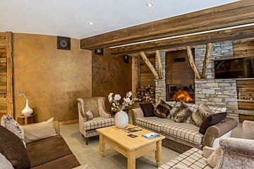 Santa Terra 110m2 9 person Apartment, Tignes - Les Brevieres lounge room
