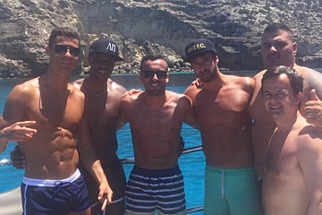 Sunny break for Cristiano Ronaldo in Ibiza