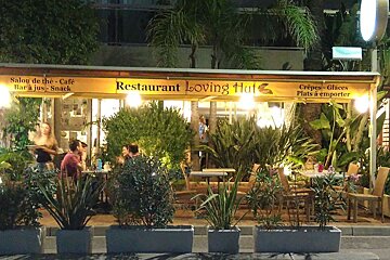 The Loving Hut Restaurant Review, Menton exterior