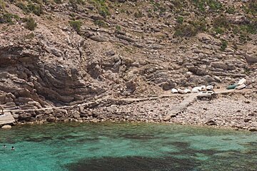 a rocky bay for swimming in majorca