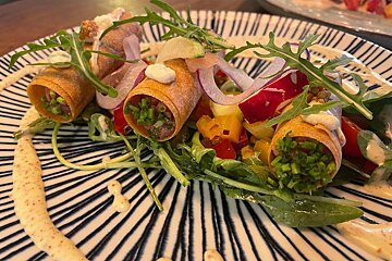 plated food at Urbano Mar, Camp de Mar