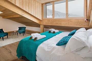 The Alpine Penthouse Apartment, Morzine double bedroom