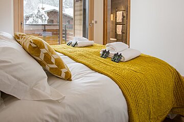 The Alpine Penthouse Apartment, Morzine double bedroom