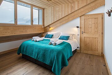 The Alpine Penthouse Apartment, Morzine double bedroom