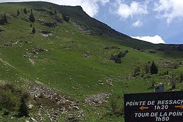 looking up at the top of a mountain