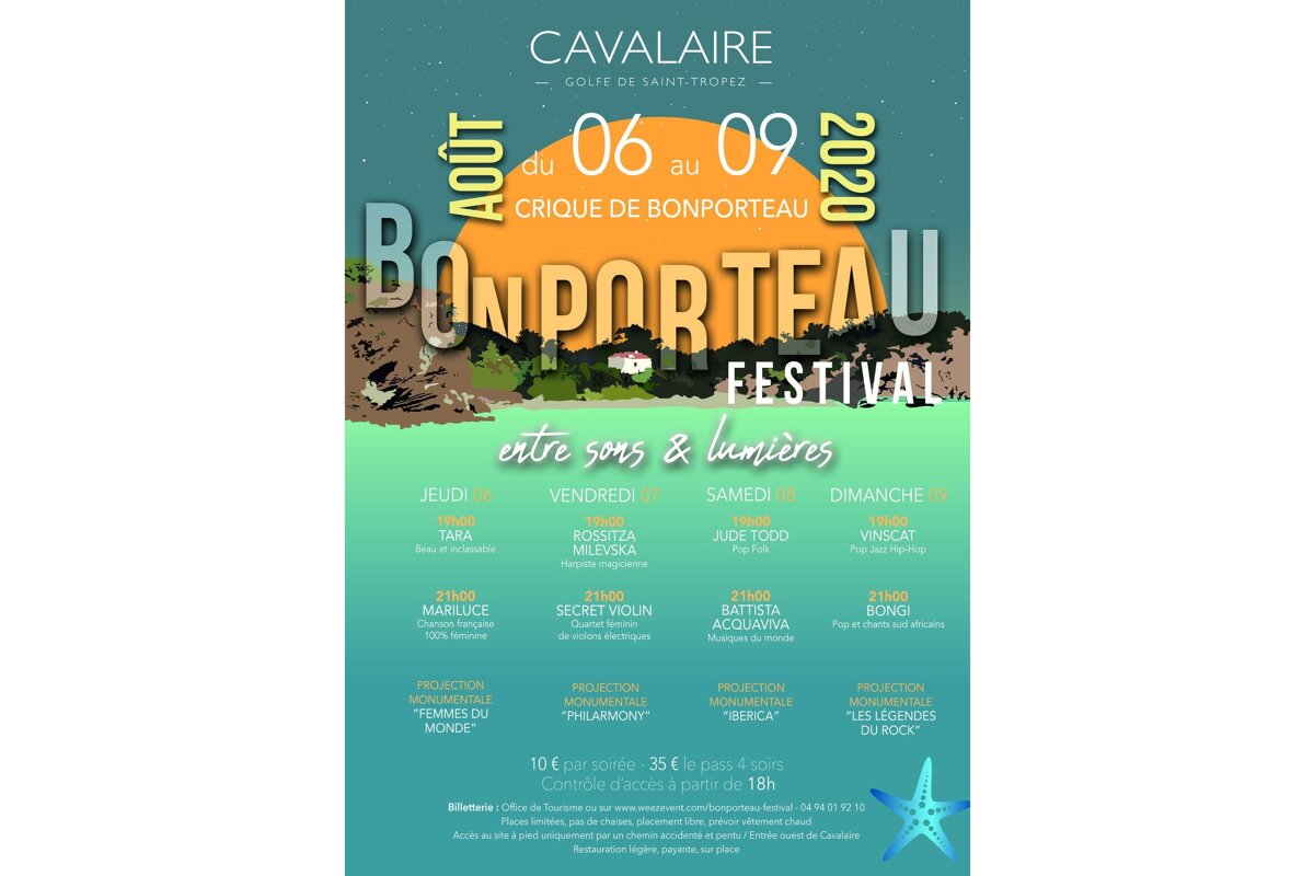Bonporteau Music Festival 2020, Cavalaire sur Mer