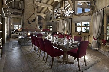 Les Sorbiers Chalet, Courchevel 1850 dining room