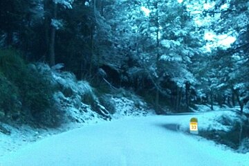 Mallorca wakes up to a blanket of snow