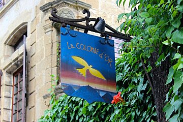 La Colombe d'Or Restaurant, St Paul de Vence exterior