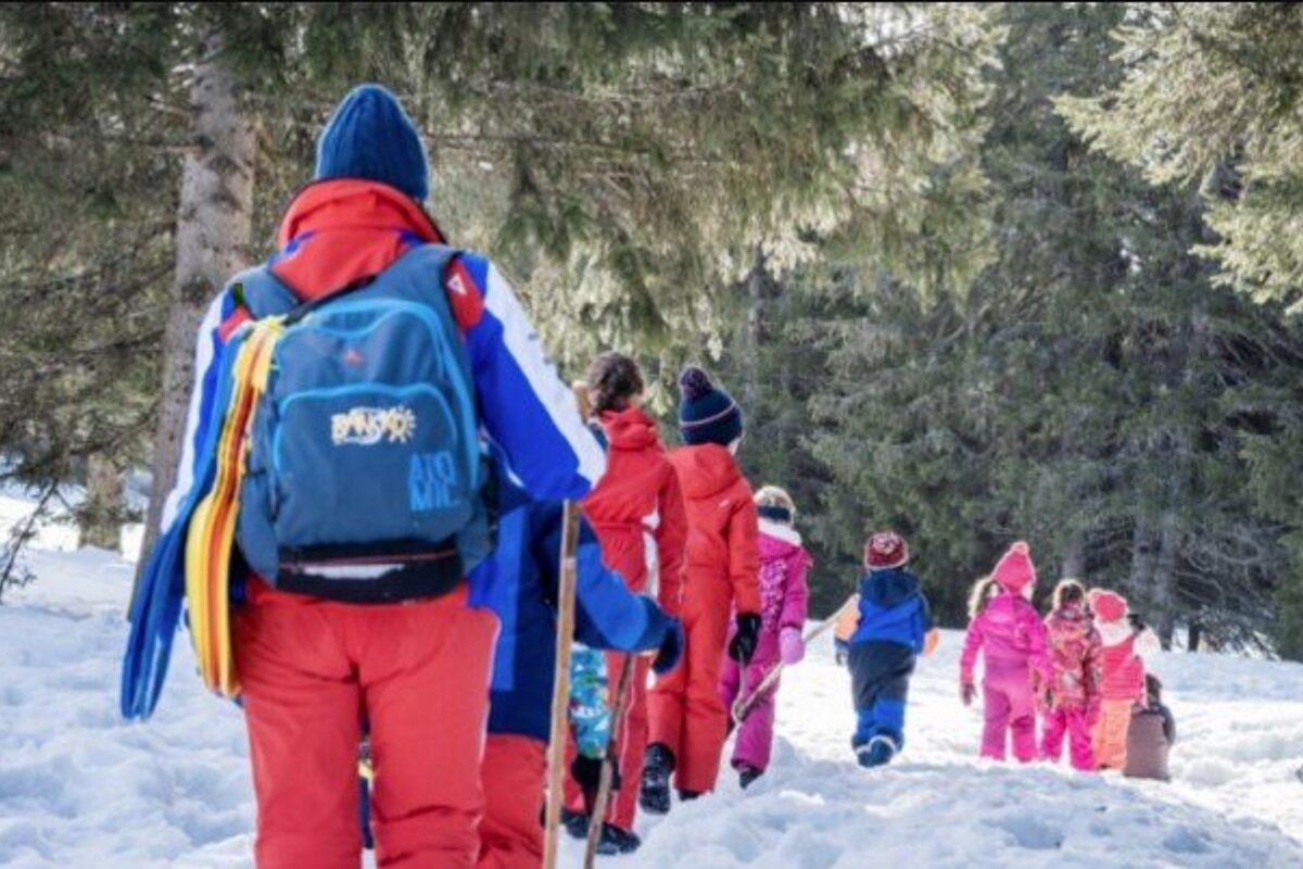 Childrens night out in the forest in Meribel
