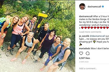 Davina & friends at the Verdon Gorge