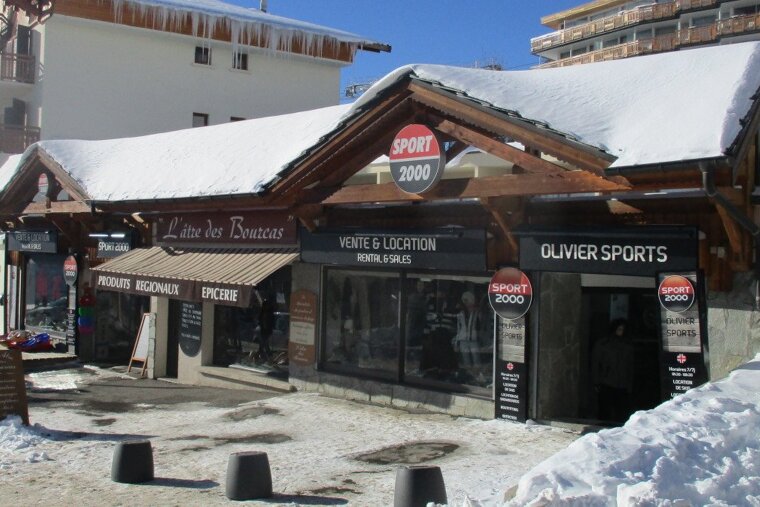 a sports shop in alpe dhuez