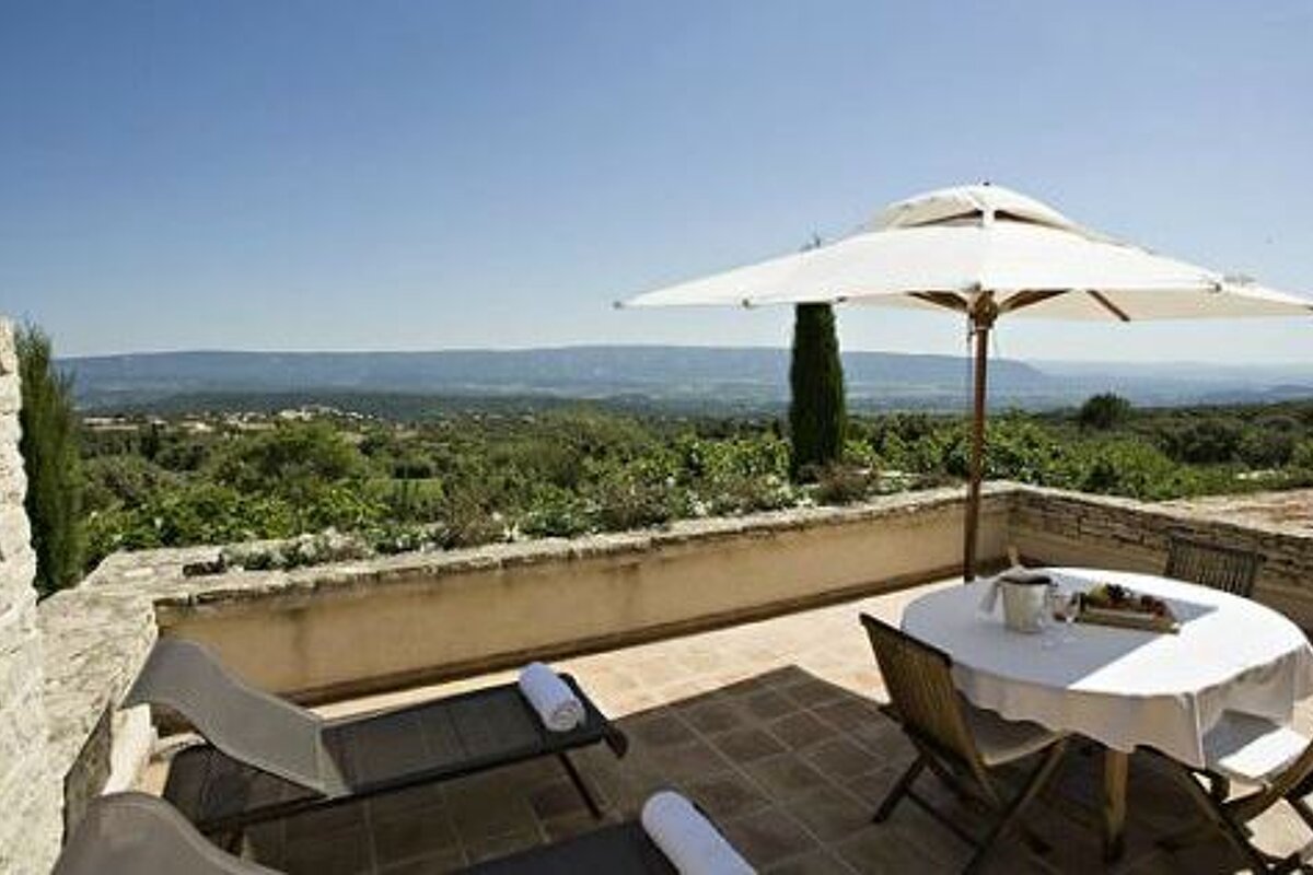 Les Bories Hotel & Spa, Gordes terrace