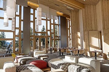 a restaurant in les arcs
