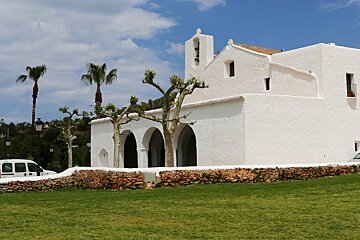 lawn in front of san carlos church ibiza