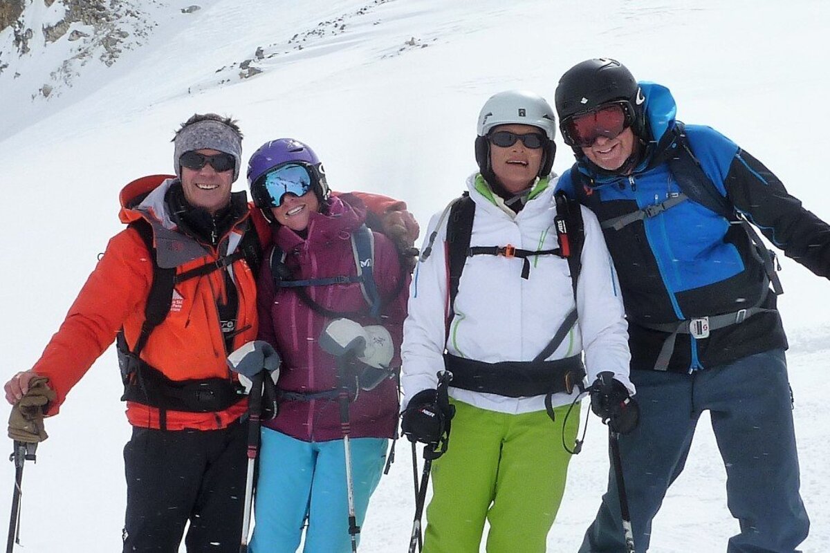 a team of skiers