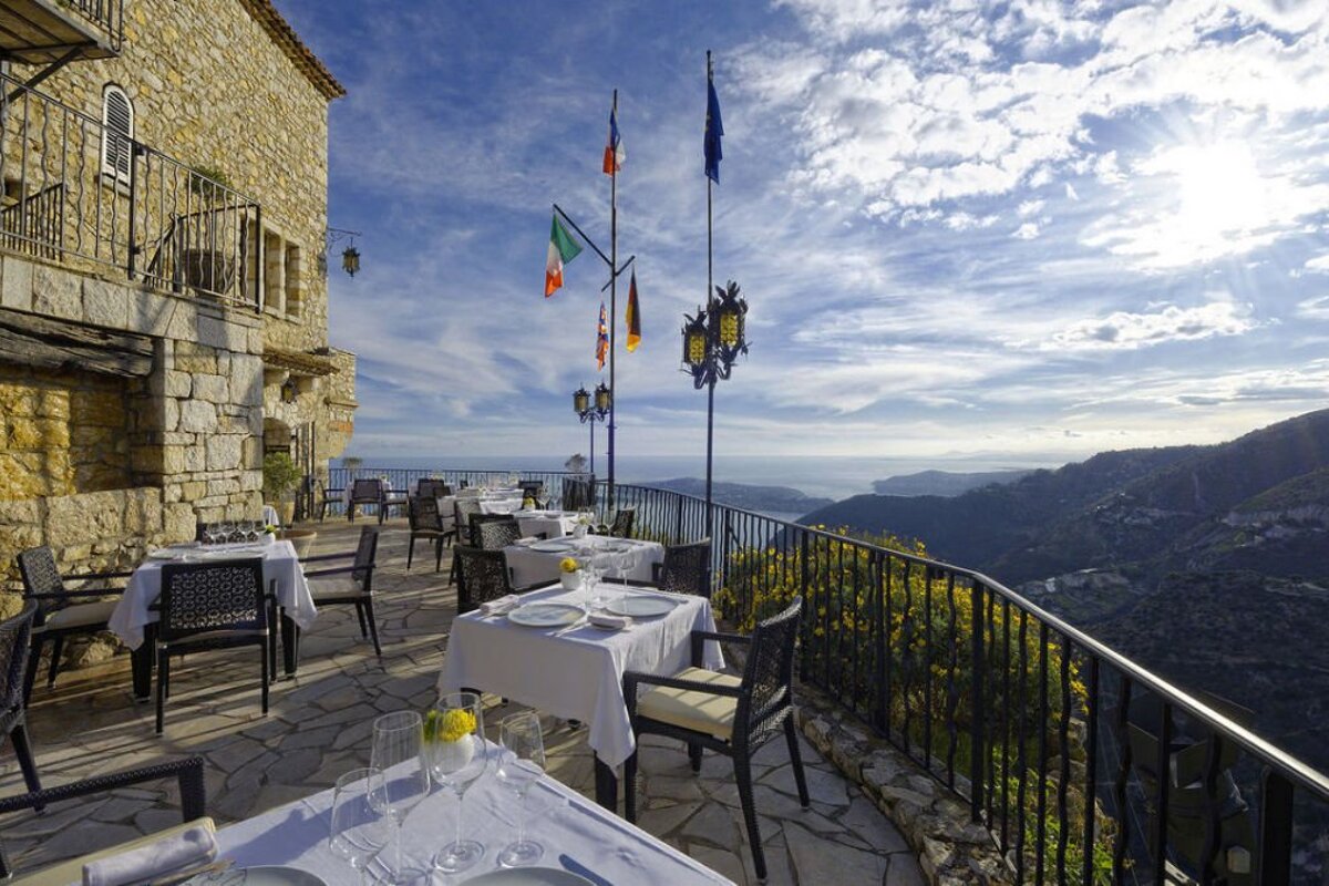 Chateau Eza Restaurant, Eze restaurant terrasse